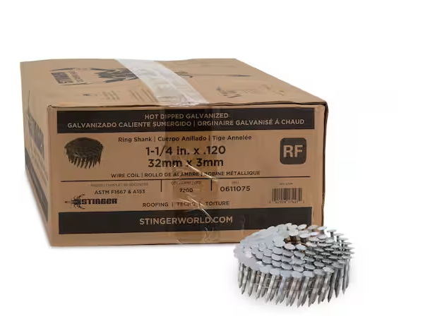 461444 Plastic Cap Roofing Nails - 1.75 In