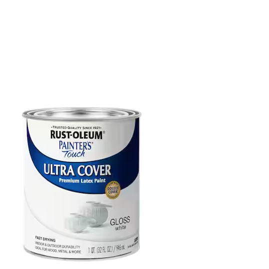32 oz. Ultra Cover Gloss White General Purpose Paint