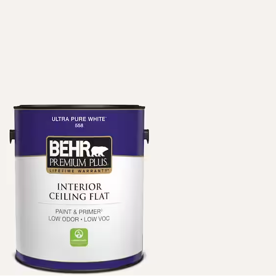 1 gal. Ultra Pure White Ceiling Flat Interior Paint
