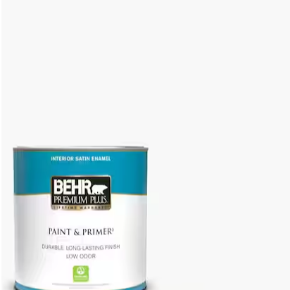 1 qt. Medium Base Satin Enamel Low Odor Interior Paint & Primer