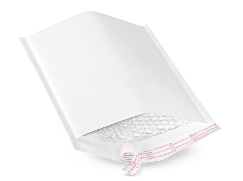 Self-seal white bubble mailers