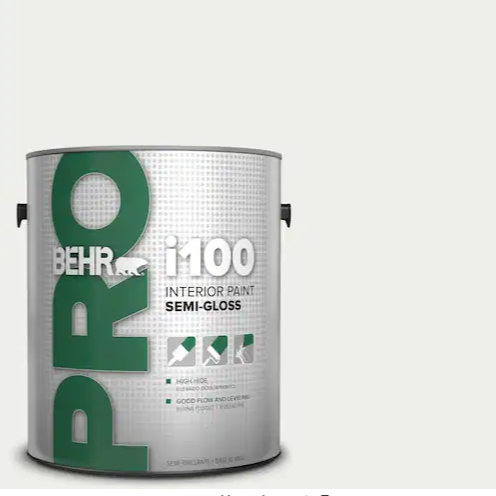 1 gal. i100 White Base Semi-Gloss Interior Paint