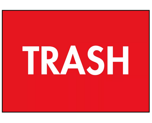 Trash Label